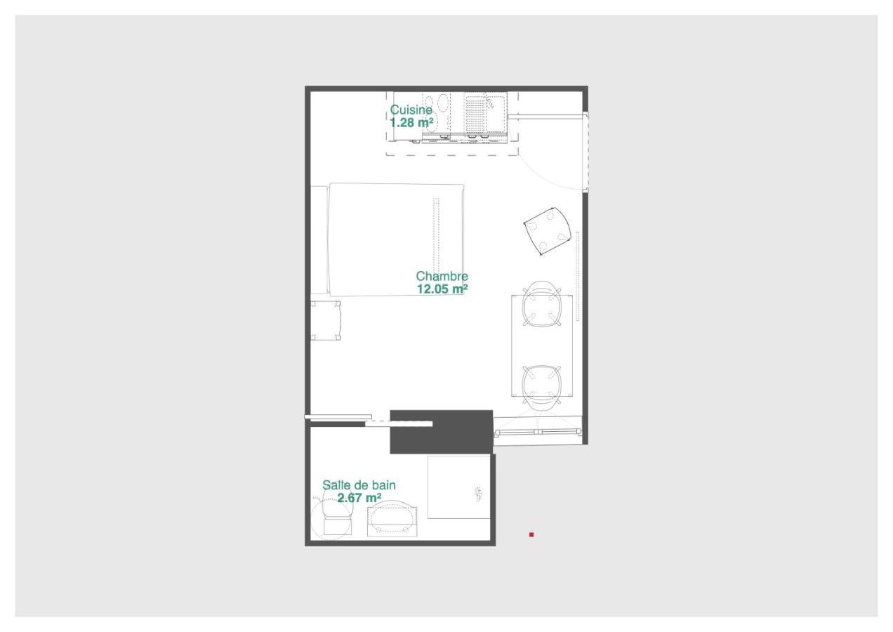 Apartamento Studio Calme, Lumineux, Wifi, 1.5 Km Du Front De Mer Saint-Nazaire  Exterior foto